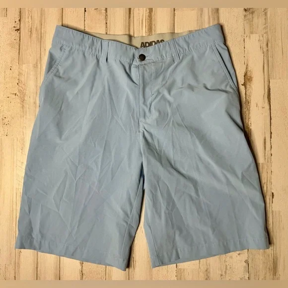 Adidas Golf Shorts Mens 34 Blue Performance Flat Front Casual - Picture 1 of 10